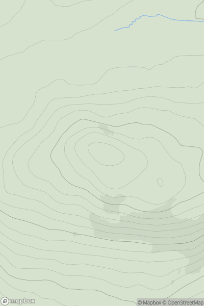 Thumbnail image for Meall Damh [Glen Affric to Glen Moriston] showing contour plot for surrounding peak